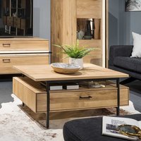 Wohnzimmer Tisch in Asteichefarben zwei Soft Close Schubladen von Natura Classico