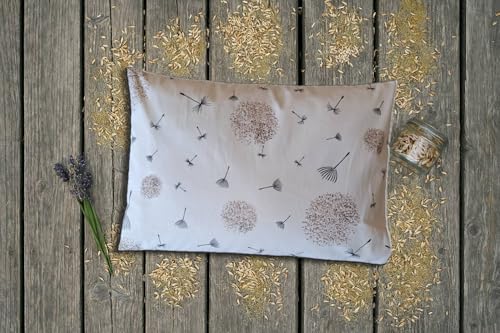 Natura - Kräuterkissen 50x34 cm mit Dinkelspelz & 10 Kräutern für ruhigen Schlaf | Bio-Baumwolle | Löwenzahn | Geschenkidee Natura - Kräuterkissen 50x34 cm mit Dinkelspelz & 10 Kräutern für ruhigen Schlaf | Bio-Baumwolle | Löwenzahn | Geschenkidee von Natura Products