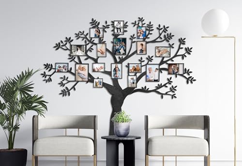 Natura Products 3D Wanddekoration | Familienstammbaum mit 17 Fotorahmen, 180x150 cm, Birkenholz Natura Products 3D Wanddekoration | Familienstammbaum mit 17 Fotorahmen, 180x150 cm, Birkenholz von Natura Products