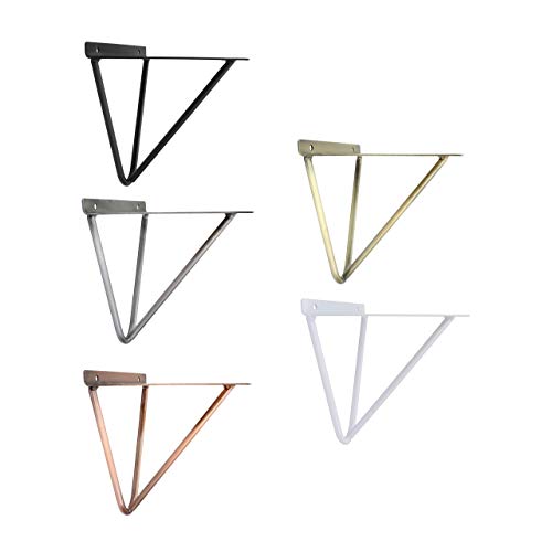 Natural Goods Berlin 2x | Regalhalter, Regalträger, Wandregal | Modell Fhain | viele Farben | (160mm, Schwarz) von Natural Goods Berlin