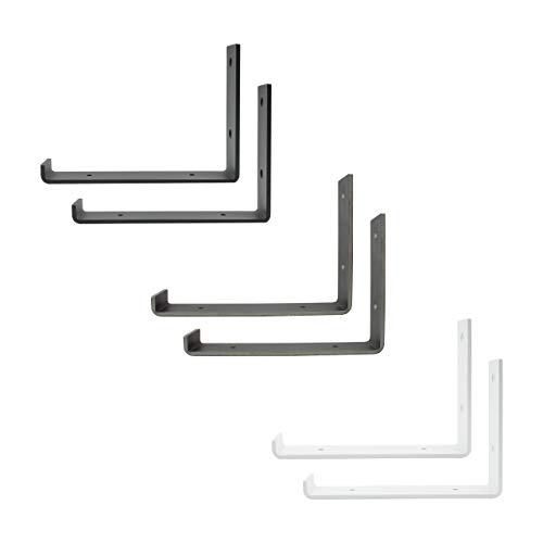 2x Natural Goods Berlin | Regalhalter, Regalträger, Wandregal | viele Farben mehrere Größen (KREUZBERG 250mm, Schwarz) von Natural Goods Berlin