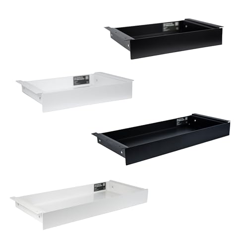 Natural Goods Berlin 1x EXPERT Schublade Weiß Metall 350 x 250 x 50 mm - Schreibtisch Schublade Unterbau Untertisch Ablage Schreibtischschublade Unterbau Schubladen Schreibtisch Unterregal Schublade von Natural Goods Berlin