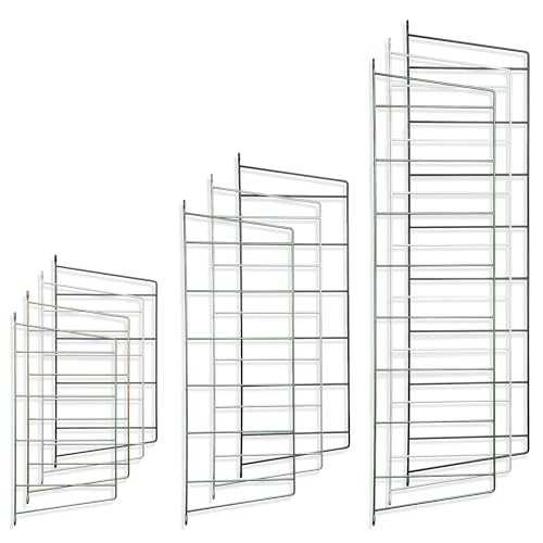 Natural Goods Berlin 2X Regalhalterung TEGEL - Wandregal aus Metall (6 Ebenen - 250mm, Grün) Wand Regalträger für Hängeregale (Wandleiter) in Wohnzimmer, Küche, Bad und Abstellkammer von Natural Goods Berlin