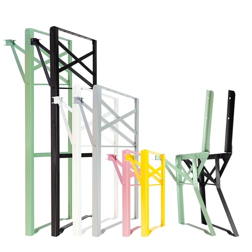 Natural Goods Berlin 2er Set Stehtisch Gestell klappbar (Weiß, 105x43 cm) – Metall Tischbeine im Kastenprofil für Stehtische – Stabiles Tischgestell für Garten, Terrasse & Camping von Natural Goods Berlin