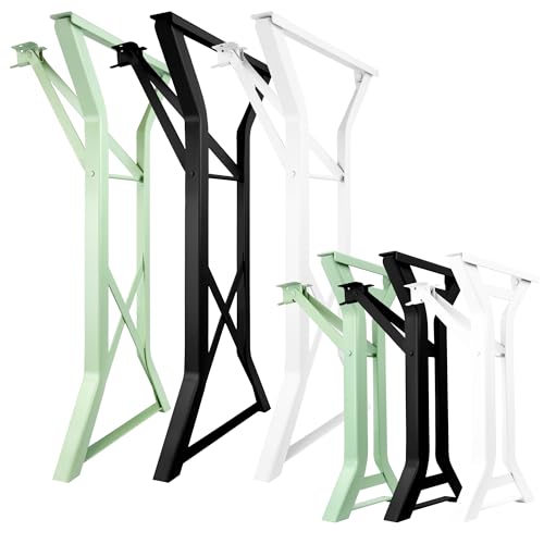 Natural Goods Berlin 2er Set Y-Form Gestell für Bierzeltgarnitur (Weiß, 70x42 cm) – Klappbare Metall Tischbeine für Biertisch – Stabiles Outdoor Tischgestell für Garten, Terrasse & Camping von Natural Goods Berlin