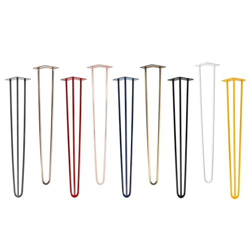 Natural Goods Berlin 4X Hairpin Leg Tisch-Beine | Tisch-Füße aus Metall | Hairpin Legs für DIY-Projekte wie tiefer Couchtisch | Tisch-Fuß 30cm hoch & 2-Streben | Tisch-Bein Schwarz Natural Goods Berlin 4X Hairpin Leg Tisch-Beine | Tisch-Füße aus Metall | Hairpin Legs für DIY-Projekte wie tiefer Couchtisch | Tisch-Fuß 30cm hoch & 2-Streben | Tisch-Bein Schwarz von Natural Goods Berlin