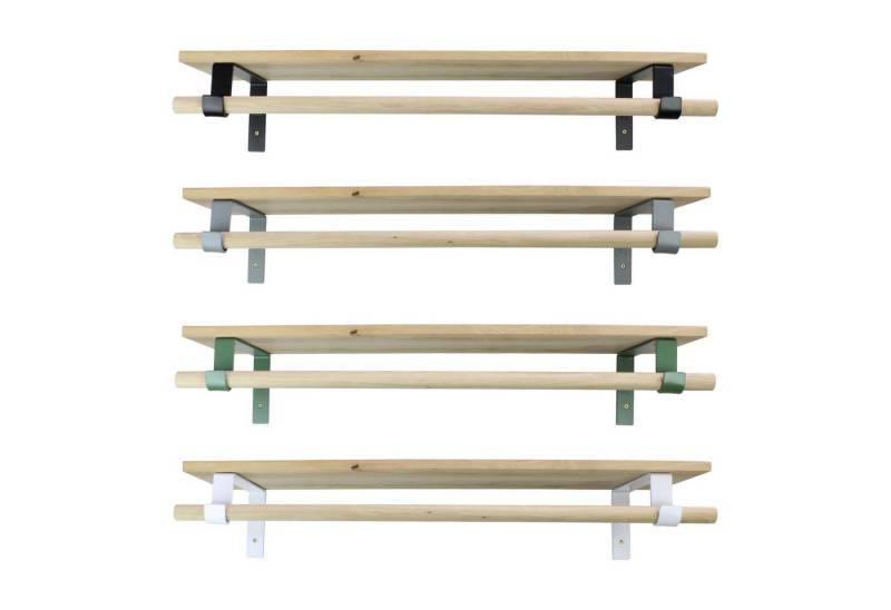 Natural Goods Berlin Garderobenpaneel GARD Neukölln (2er-Set, mit Stange, 2 St), Kleiderständer, Garderobenhalter, freistehend, Schwarz von Natural Goods Berlin