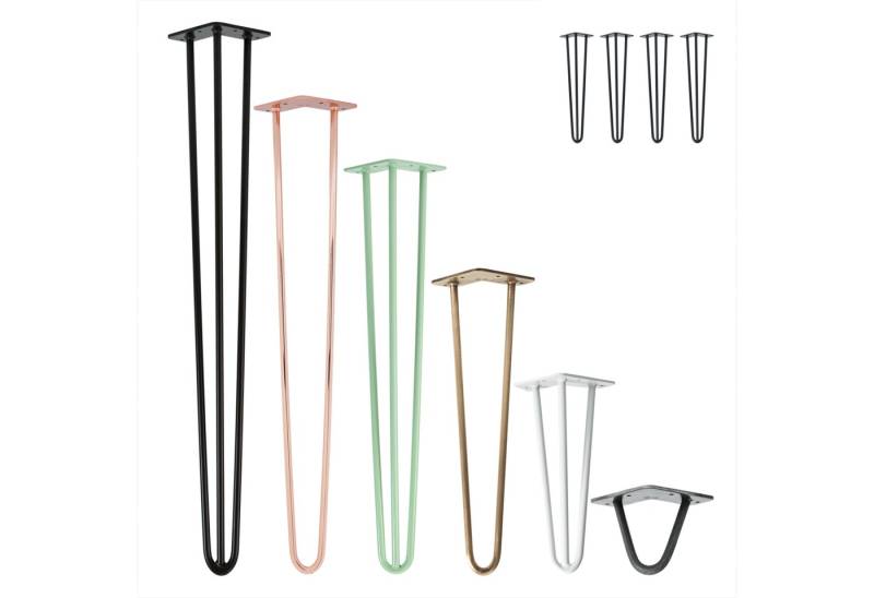 Natural Goods Berlin Tischbein 4er Set HAIRPIN Legs, Haarnadelbeine, Möbelfüße, niedriger Couchtisch, Weiß Natural Goods Berlin Tischbein 4er Set HAIRPIN Legs, Haarnadelbeine, Möbelfüße, niedriger Couchtisch, Weiß von Natural Goods Berlin