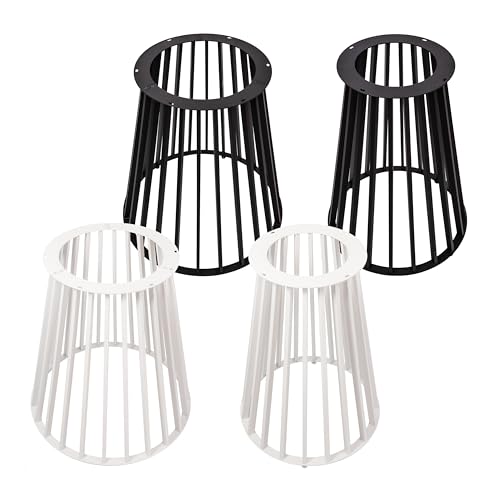 Natural Goods Berlin Tischsäule Conic Bars Tischgestell Metall Weiß - 72cm x 54cm - Tischgestell Rund - Tisch Untergestell - Esstisch Füße - Tisch Fuss - DIY Tischbeine Esstisch - Füße Tisch von Natural Goods Berlin