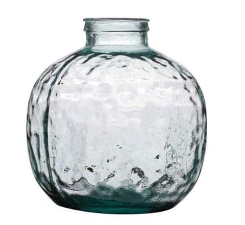 NATURAL LIVING VASE Louise 4L AUS RECYCELTEM Glas Durchmesser 20CM X H24CM von NATURAL LIVING