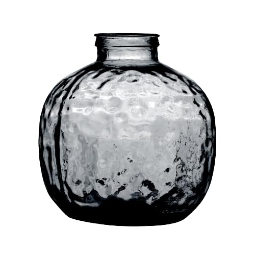 NATURAL LIVING VASE Louise 9L Quarz AUS RECYCELTEM Glas Durchmesser 25CM X H30CM von NATURAL LIVING