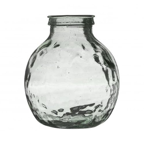 NATURAL LIVING VASE Louise 9L AUS RECYCELTEM Glas Durchmesser 25CM X H30CM von NATURAL LIVING