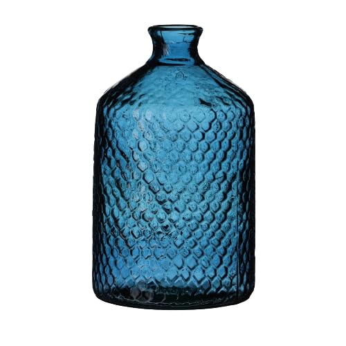 NATURAL LIVING VASE Serena 5L Saphir AUS RECYCELTEM Glas D 18,5CM X H31CM von NATURAL LIVING