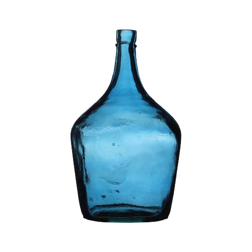 NATURAL LIVING VASE Dame Jeanne 2L Saphir AUS RECYCELTEM Glas D15,5CM X H25CM von NATURAL LIVING