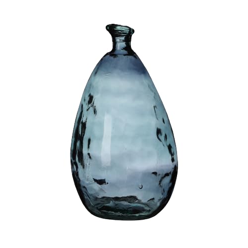 NATURAL LIVING VASE Lou 12L Quartz AUS RECYCELTEM Glas D25CM X H47CM von NATURAL LIVING