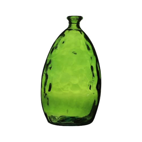 NATURAL LIVING VASE Lou 3,4L SMARAGD AUS RECYCELTEM Glas D17CM X H30CM von NATURAL LIVING