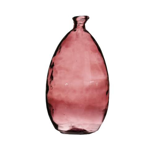 NATURAL LIVING VASE Lou 3,4L Rubi AUS RECYCELTEM Glas D17CM X H30CM von NATURAL LIVING