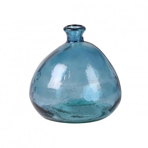 NATURAL LIVING VASE Mila 2L Saphir AUS RECYCELTEM Glas D17CM X H18CM von NATURAL LIVING