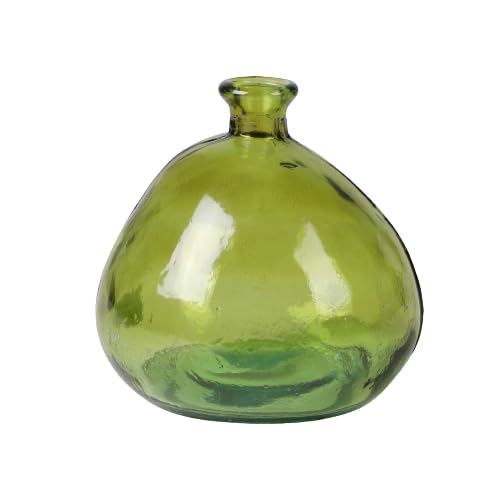 NATURAL LIVING VASE Mila 2L SMARAGD AUS RECYCELTEM Glas D17CM X H18CM von NATURAL LIVING