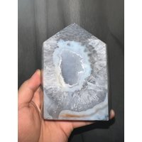 Achat Turm Geode Quarz Kristall Deko Druzy Crystal Point Tower Geschenk von NaturalCrystalHK