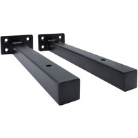 2x Regalhalter Spandau Regalträger Metall Wandmontage Flexibel Wandregal Schmal Schweberegal Küche Büro Bücherregal Schwerlast Regalstütze von NaturalGoodsBERLIN