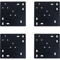 4x Adapterplatte Adapt, Montageplatte Für Eckige Und Runde Tischbeine Möbelfüße, Multifunktionaler Verbinder Tischplatten Beine von NaturalGoodsBERLIN