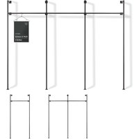 Wandkleiderstange Single/Duo Trio, Kleiderstange Wandmontage, Pulverbeschichtetes Kleiderstangen Wandsystem Als Offener Kleiderschrank von NaturalGoodsBERLIN