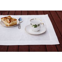 Weißes Leinen, Tischset Weißes Leinen, Tischset von NaturalHomeTreasures