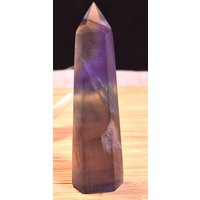 Ein Wunderschöner Lila Fluorit Turm, Lila Punkte, Klare Fluorit, Reiche Energie, Geschenk Für Mama.4.16Inches von NaturalMineralsArt