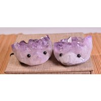 Natürliche Amethyst Kristallgruppe, Cluster Igel, Süßer Kristall Basteln, Schnitzereien, Geschenke Für Kinder, Freundinnen von NaturalMineralsArt