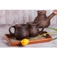 Kleine Keramik Kaffeetasse, Rustikale Handgemachte Tasse, Espresso Kaffee-Liebhaber Geschenk, Bauernhaus Dekor, Bester Freund Geschenkidee von NaturalPotteryFW