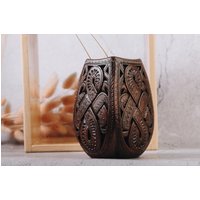 Keramikvase, Handgefertigte Durchbrochene Vase, Trockenblumenvase, Nachtlicht, Kerzenhalter, Rustikale Geschenk Der Besten Freundin, Mutter von NaturalPotteryFW