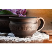 Rustikale Keramik Kaffee Handgemachte Tasse, Tee Süße Steinzeug Kaffeetasse, Geschenk Natürliche Brühbecher, Mama von NaturalPotteryFW