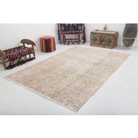 200x300 Teppich, Kelim Handgewebter Kelimteppich, Boho Deko, 6x10 Wollteppich, 1801 von NaturalRugHome