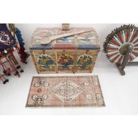 Fußmatte, Vintage Teppich, Alter Türkisg, 2x3 Handgemachter Wollteppich, 3364 von NaturalRugHome