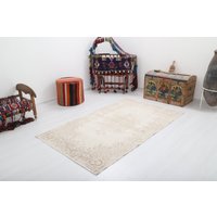 Vintage Teppich 100x200, Handgewebter Wollteppich, Kelimteppich, Teppich, Handgewebt von NaturalRugHome