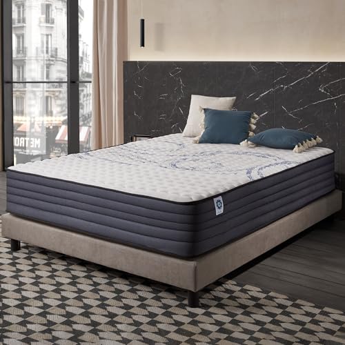 Naturalex - Matratze 180x200 cm - PerfectSleep - Kaltschaummatratze 180x200-30 cm Hoch - H4 - Ergonomie + Hypoallergen + Wendbar - Latex Blue 7 Zonen - Öko-Tex Zertifiziert von Naturalex