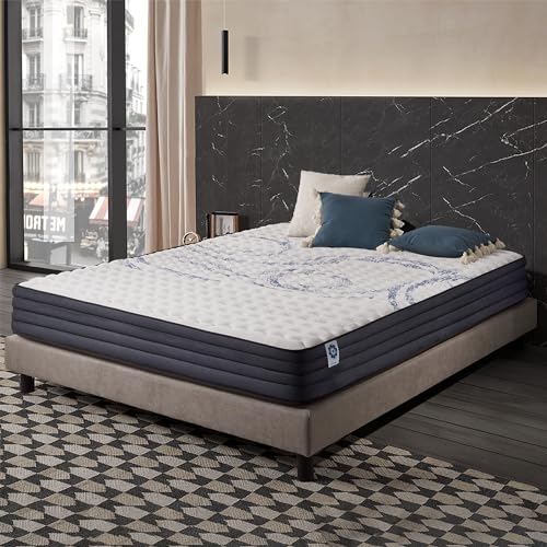 Naturalex - PerfectSleep - Matratze 140x190 cm - Kaltschaummatratze 140x190 cm H2 - Matratze 140x190 15 cm Hoch - Öko-tex Zertifiziert - Latex Blue 7 Zonen von Naturalex