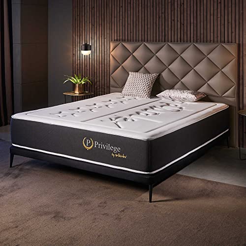 Naturalex - Privilege - Matratze 150x190 cm - 30cm - H5 - fest - Deluxe-Matratze für zuhause - 7 Zonen Memoryschaum - Blue Latex-Technologie - HR - Anti-Druckstellen - Schlafen wie im Luxushotel von Naturalex