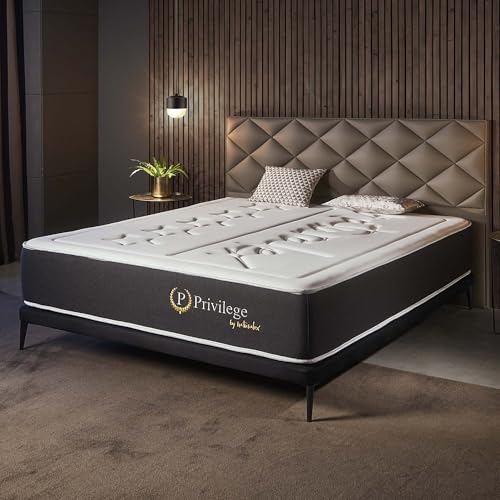 Naturalex - Privilege - Matratze 140x200 cm - Taschenfederkern 140x200 H3/H4 - Matratze 140x200 30 cm Hoch - Öko-tex Zertifiziert - Latex Blue 7 Zonen von Naturalex