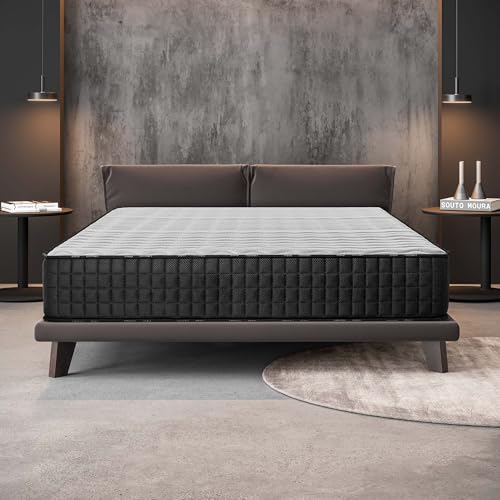 Naturalex - Titanium - Matratze 140x200 cm - Kaltschaummatratze 140x200 H3 - Matratze 140x200 24 cm Hoch - Oeko-tex Zertifiziert - Latex Blue 7 Zonen von Naturalex