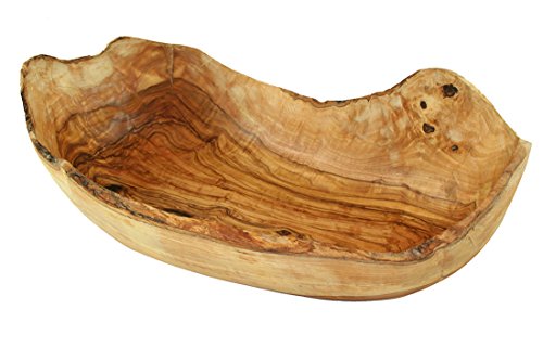 Naturally Med Schale Rustikal aus Olivenholz - oval - 32cm von Naturally Med