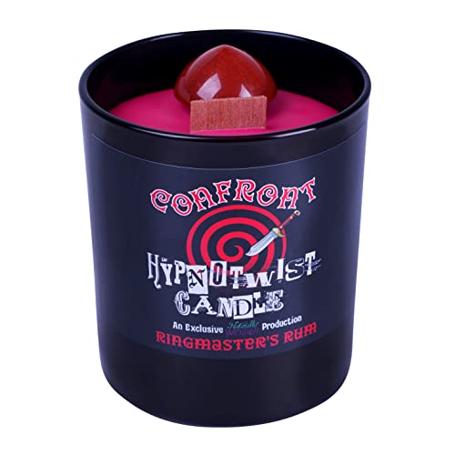 Hypnotwist® Confront Candle | Hypnotische Kristall-Zauberkerze | inkl. Kristall-Kreisel | Duftkerze vegan Sojawachs | Eine natürlich böse Produktion von Naturally Wicked