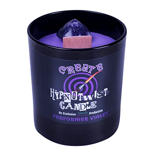 Naturally Wicked Hypnotwist Create Candle | Hypnotic Crystal Spell Candle | Inc Crystal Spinning Top von Naturally Wicked