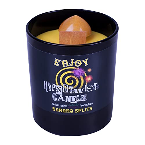 Naturally Wicked Hypnotwist Enjoy Candle | Hypnotic Crystal Spell Candle | Inc Crystal Spinning Top von Naturally Wicked