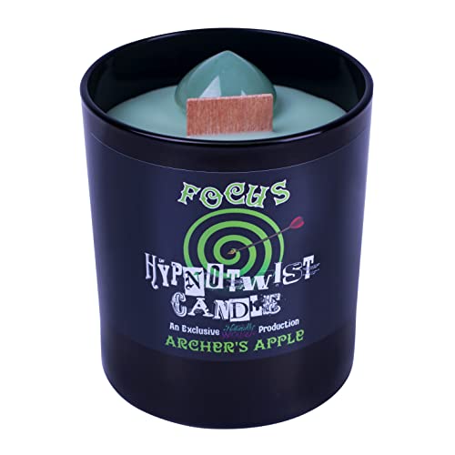 Naturally Wicked Hypnotwist Focus Candle | Hypnotic Crystal Spell Candle | Inc Crystal Spinning Top von Naturally Wicked