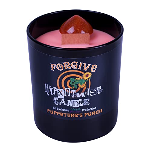 Naturally Wicked Hypnotwist Forgive Candle | Hypnotic Crystal Spell Candle | Inc Crystal Spinning Top von Naturally Wicked