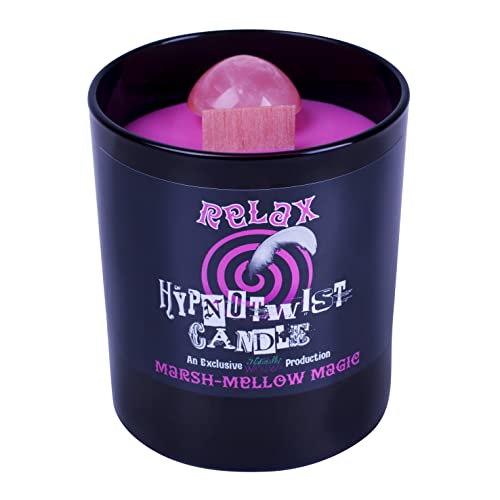 Naturally Wicked Hypnotwist Relax Candle | Hypnotic Crystal Spell Candle | Inc Crystal Spinning Top von Naturally Wicked