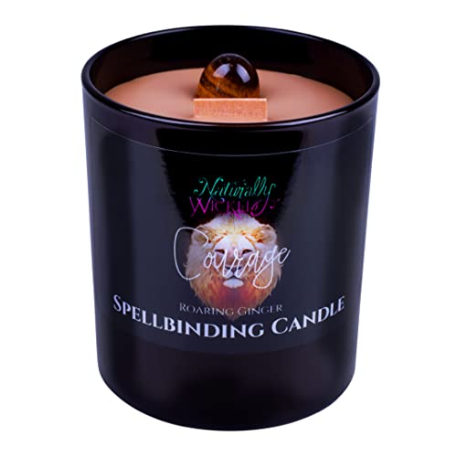 Naturally Wicked Spellbinding Mut Kerze | Zauberkerze Mit Tigerauge Kristall | Holzdocht Hexe Kerze Für Mehr Mut & Selbstvertrauen Naturally Wicked Spellbinding Mut Kerze | Zauberkerze Mit Tigerauge Kristall | Holzdocht Hexe Kerze Für Mehr Mut & Selbstvertrauen von Naturally Wicked