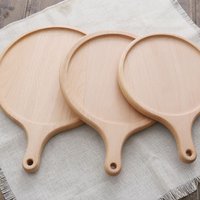 Handgefertigt Holz Pizza Halter Pan Peel in 7/8/9/10 Zoll Größe von NaturalnSimple